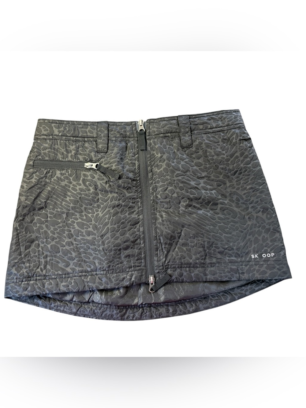 Skhoop Womens Mini Skirt Front Zip Puffer Outdoor Sz.